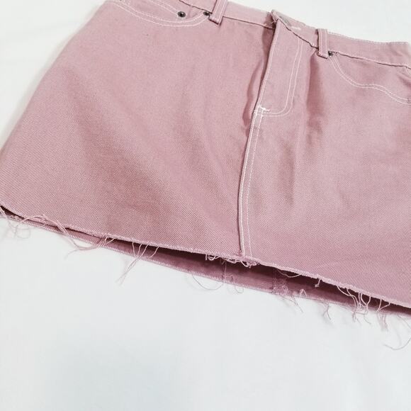 Forever 21 Pink Denim Skirts - Picture 3 of 8